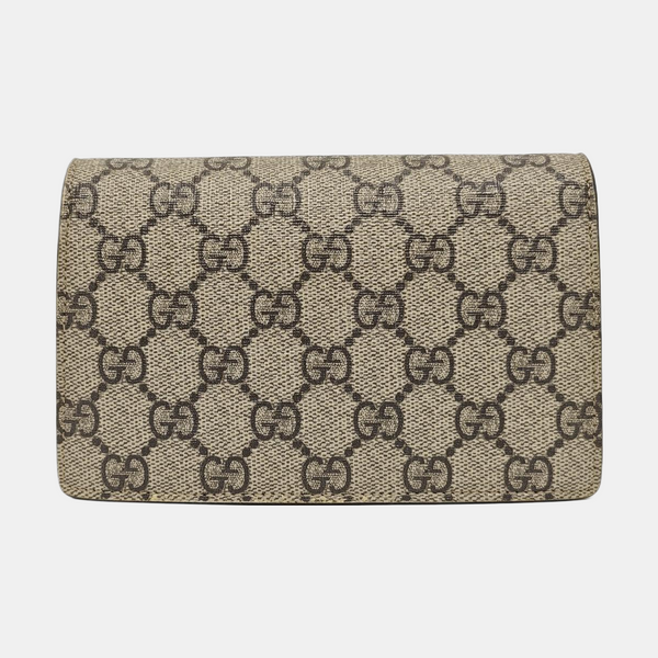 Dionysus Super Mini Monogram Coated Canvas Beige