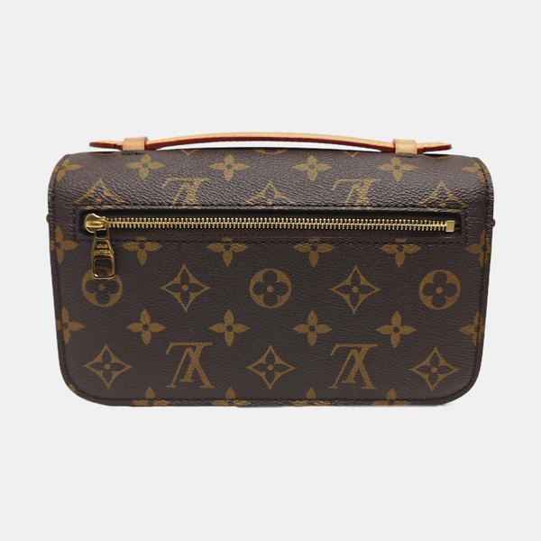 MÉTIS EAST WEST Monogram Coated Canvas Brown