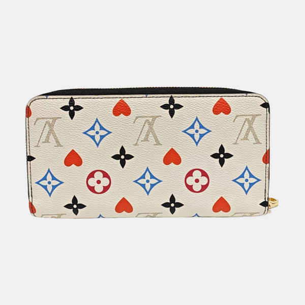 Monogram Coated Canvas Wallet White