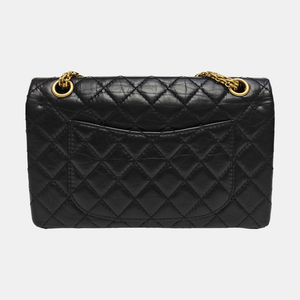 2.55 225 (small) Quilted Calfskin Black