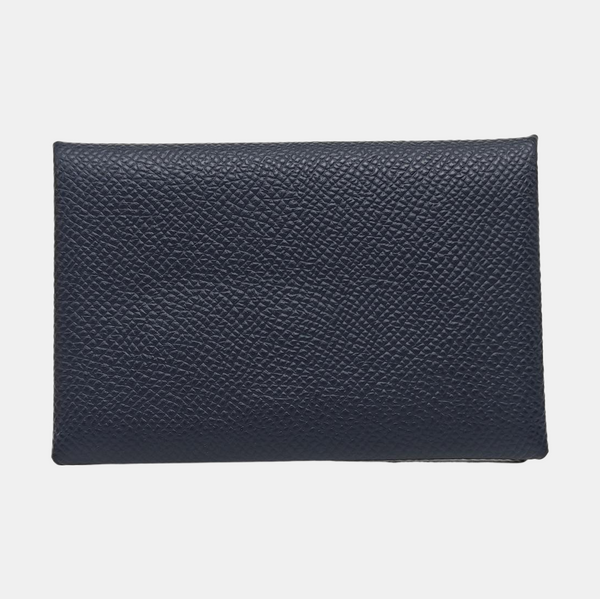 Calvi Epsom Blue Card Holder