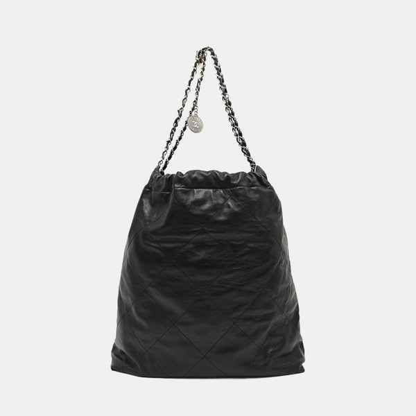 CHANEL 22 Medium Quilted Calfskin Black