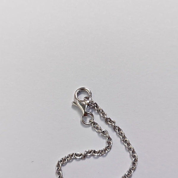 LOVE 18k White Gold Silver Necklace