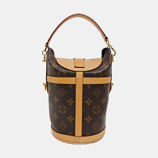 DUFFLE Monogram Coated Canvas Brown