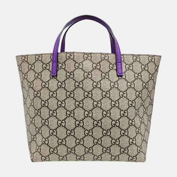Monogram Coated Canvas Tote Bag Beige