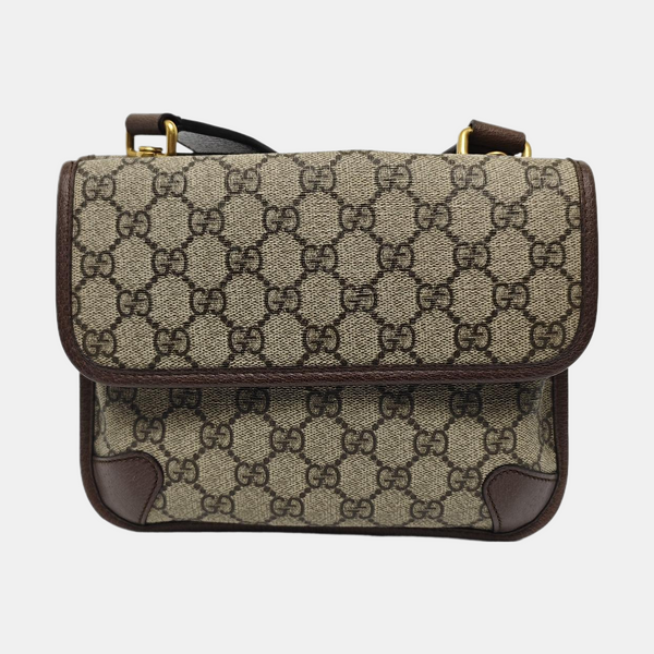 Neo Vintage Small Monogram Coated Canvas Beige