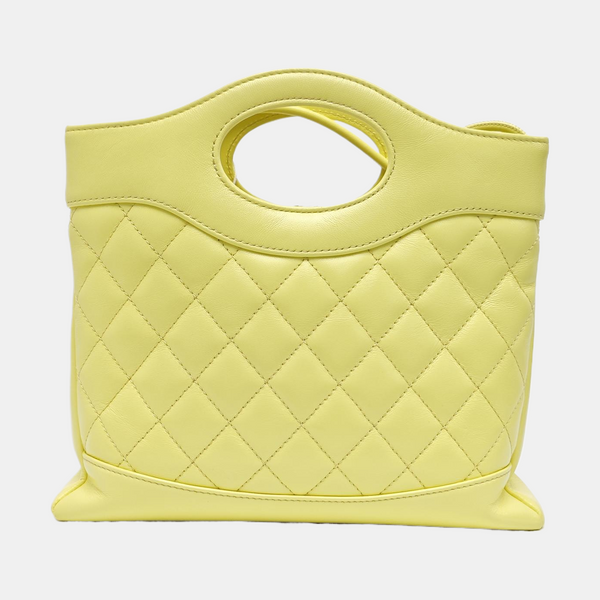 CHANEL 31 Quilted Lambskin Yellow