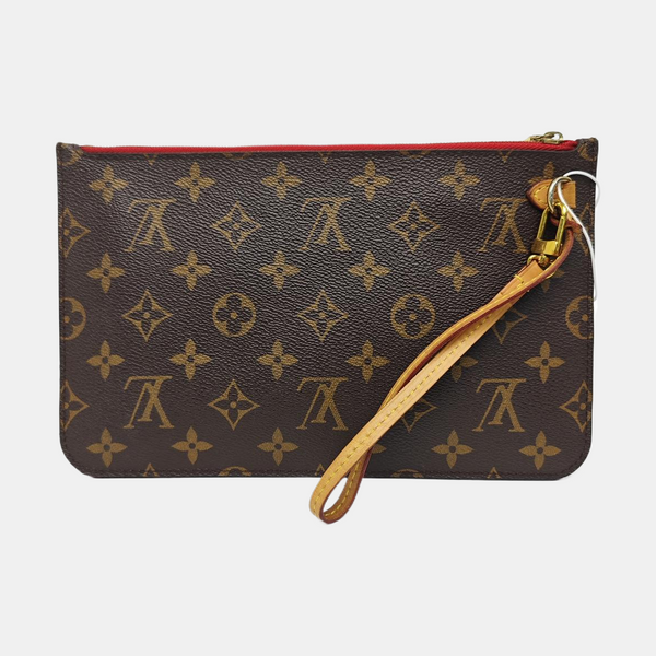 NEVERFULL PM Monogram Coated Canvas Brown