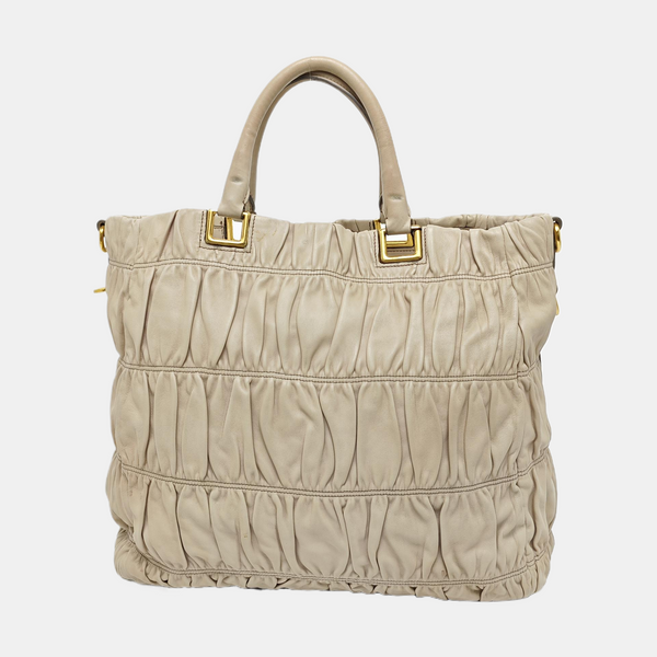 Gaufre Calfskin Beige