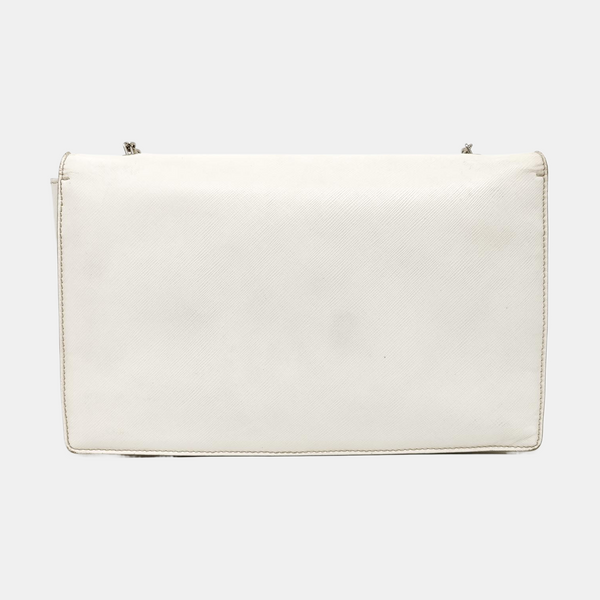 Calfskin Crossbody Bag White