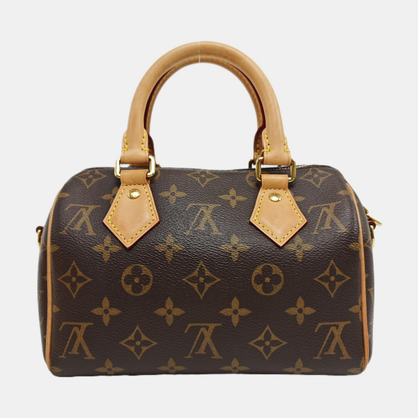 SPEEDY 20 Monogram Coated Canvas Brown