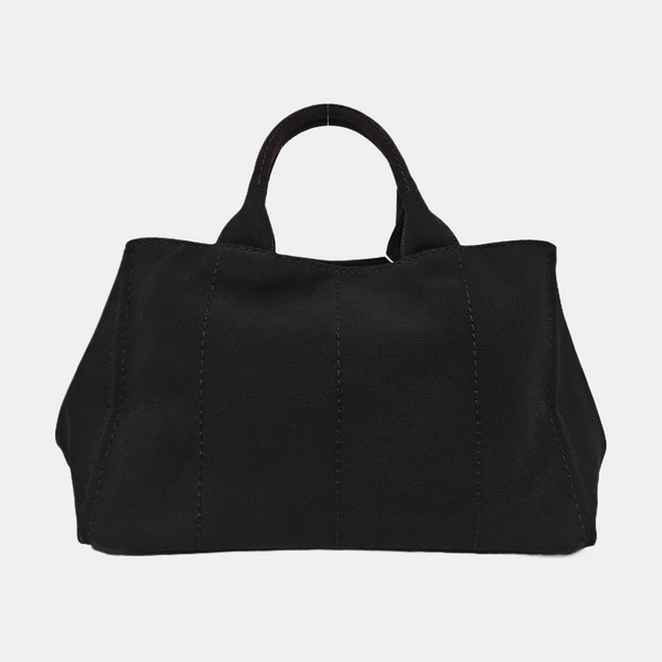 Denim Quilted Canvas Black