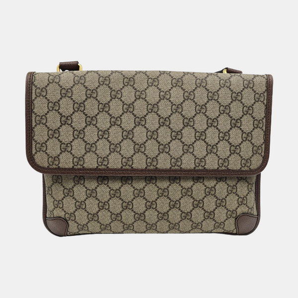 Neo Vintage Large Monogram Coated Canvas Brown