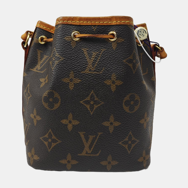 NÉONOÉ Nano Monogram Coated Canvas Brown