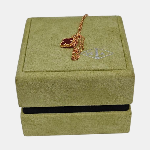 Sweet Alhambra 18k Rose Gold Necklace