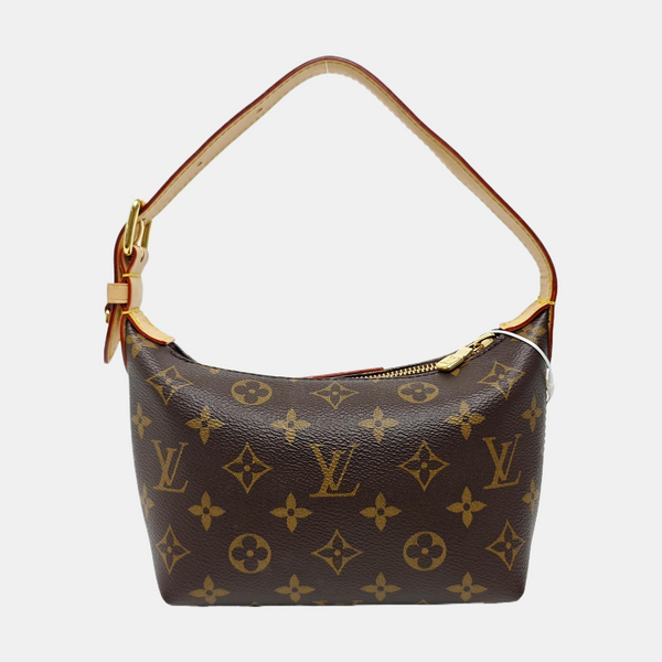 HILLS Monogram Coated Canvas Brown