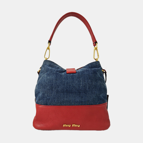Denim Shoulder Bag Blue