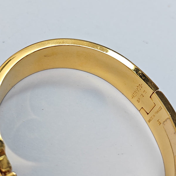 Clic H Metal Gold Bangle