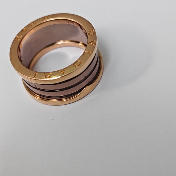 B.ZERO1 18k Rose Gold Ring EU 60