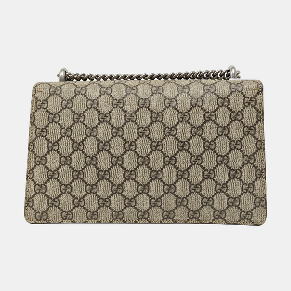 Dionysus Small Monogram Coated Canvas Black
