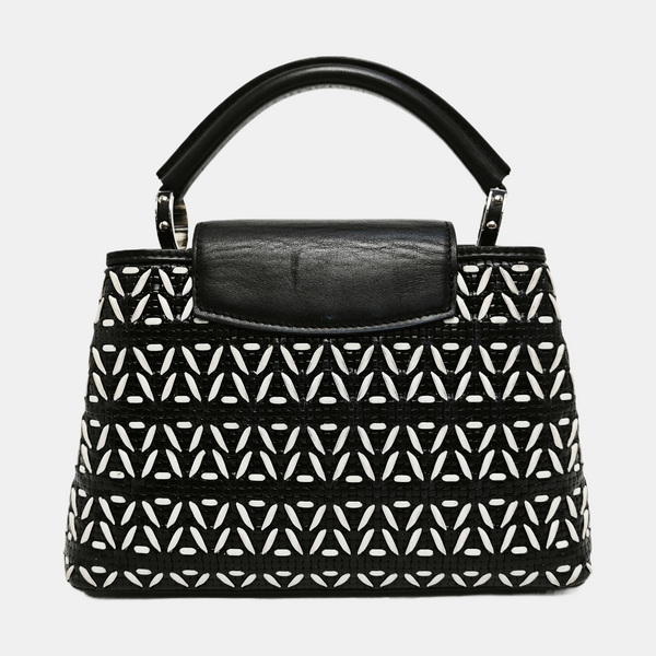 CAPUCINES PM Calfskin Black
