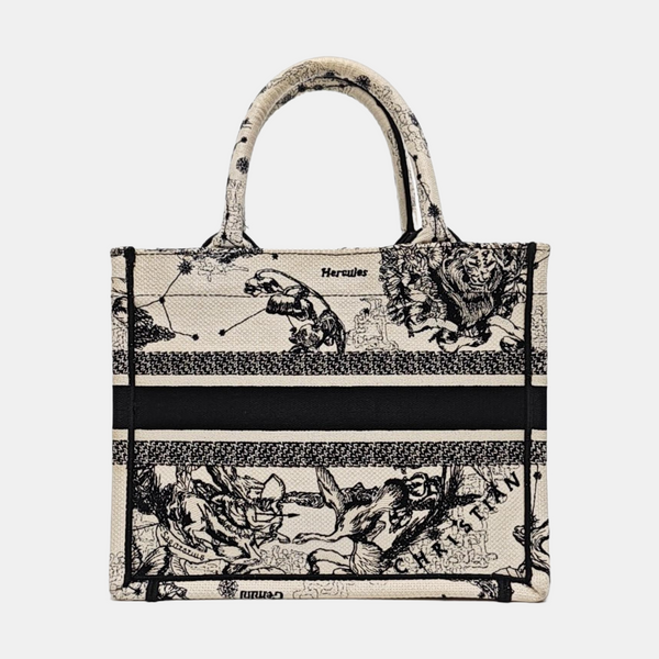 Book Tote Small Canvas White