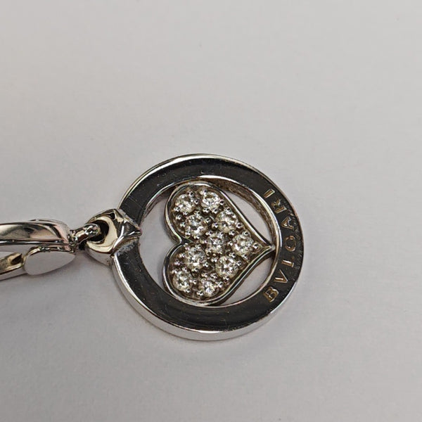 18k White Gold Silver Pendant