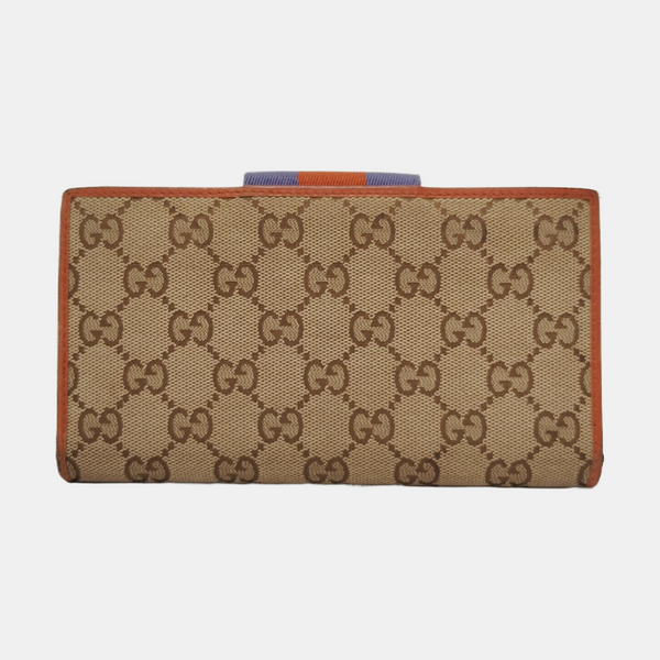 Monogram Fabric Wallet Brown