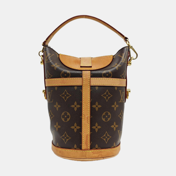 DUFFLE Monogram Coated Canvas Brown