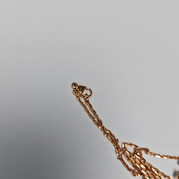 Pop H Metal Rose Gold Necklace
