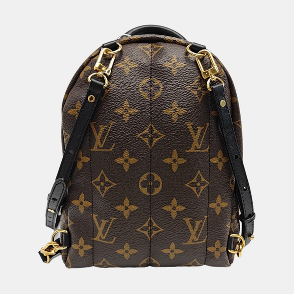 PALM SPRINGS Mini Monogram Coated Canvas Brown