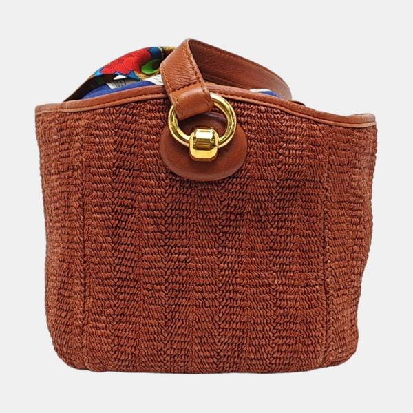 Special Material Shoulder Bag Brown