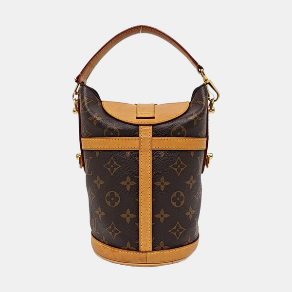 DUFFLE Monogram Coated Canvas Brown
