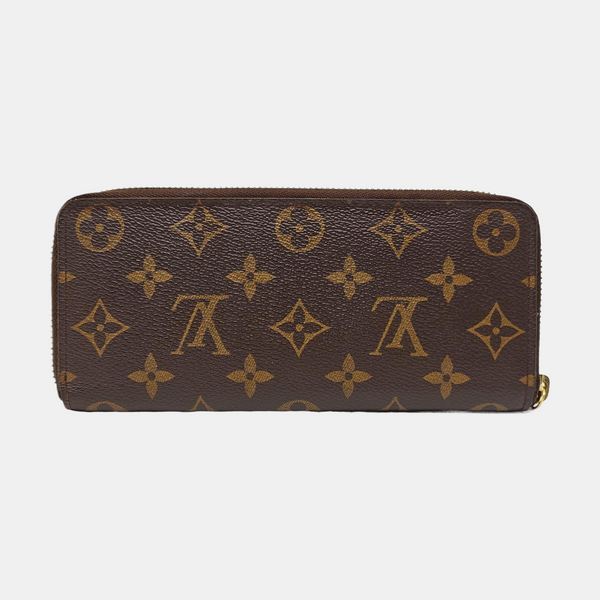 CLÉMENCE Monogram Coated Canvas Brown Wallet