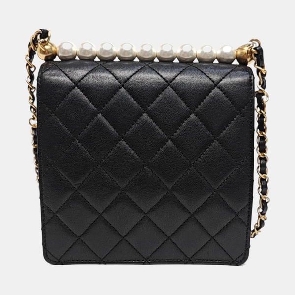 Quilted Lambskin Mini Black