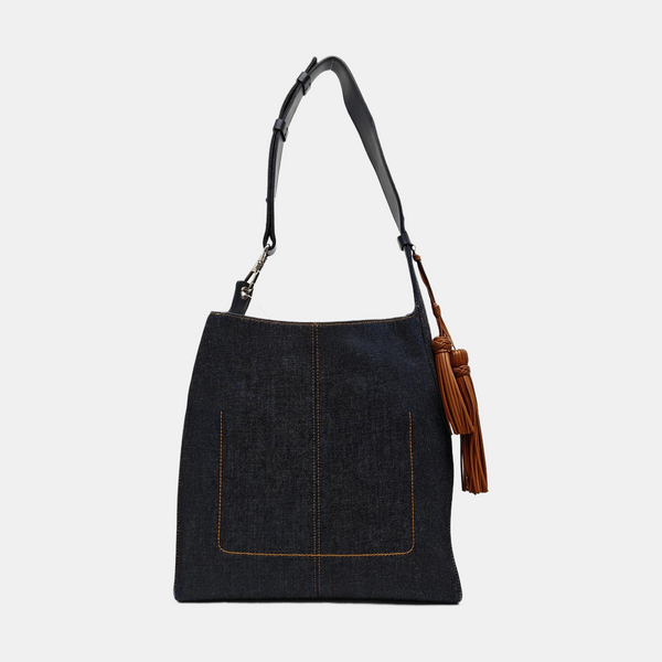 Denim Shoulder Bag Blue