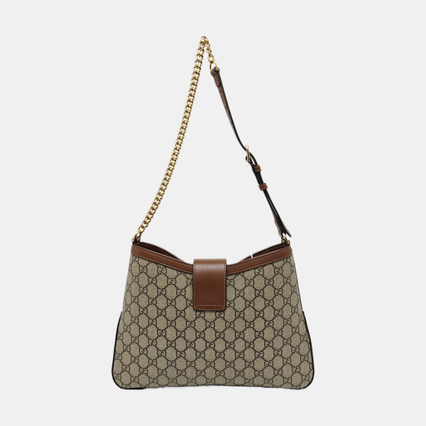 Padlock Medium Monogram Coated Canvas Brown