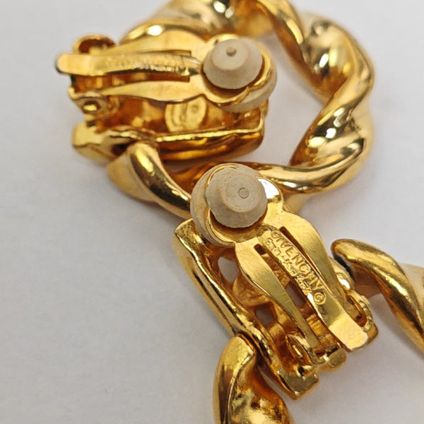 Metal Gold Clip On Earrings