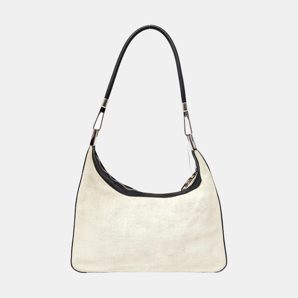 Fabric Shoulder Bag White