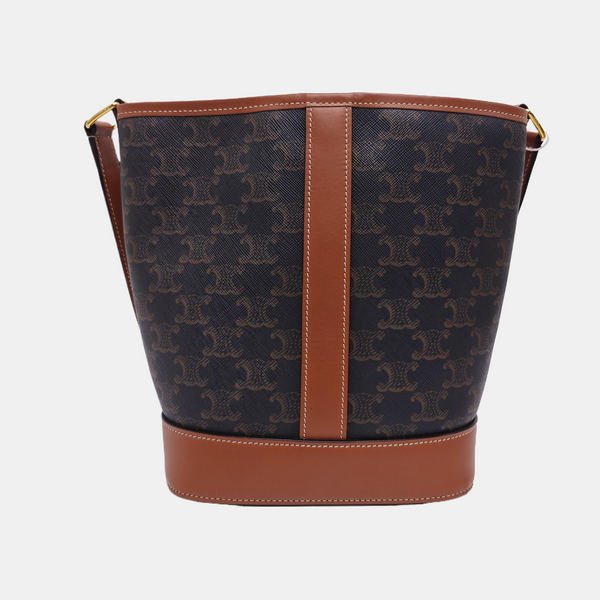 TRIOMPHE CANVAS Small Coated Canvas Brown
