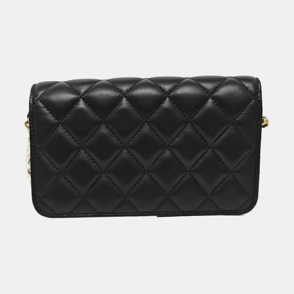 WOC Quilted Lambskin Black