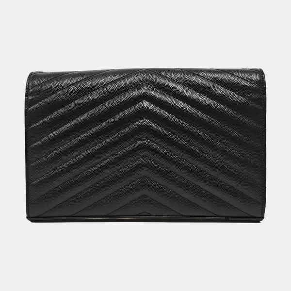 MONOGRAM Medium Chevron Calfskin Black