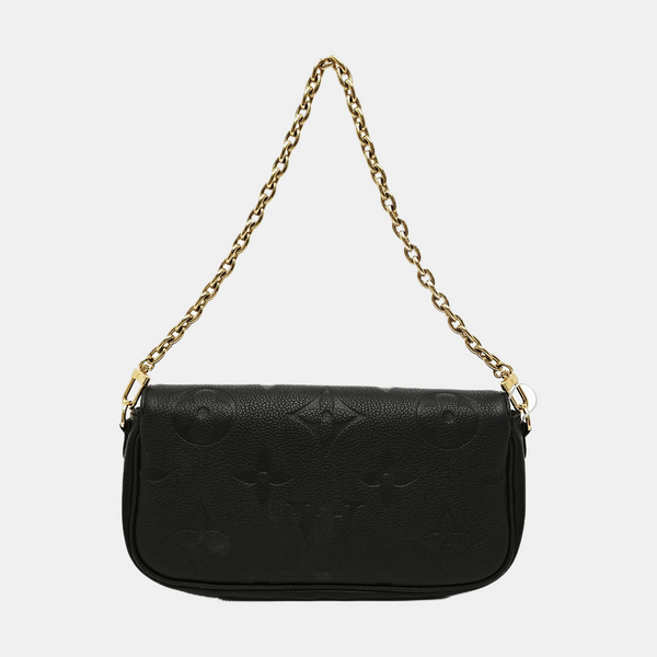 IVY Monogram Calfskin Black
