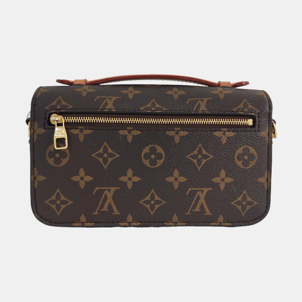 MÉTIS EAST WEST Monogram Coated Canvas Brown