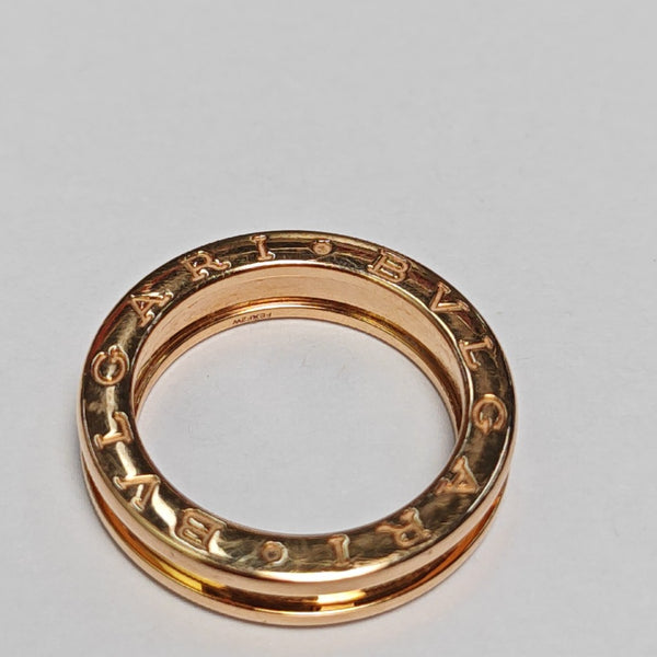 B.ZERO1 18k Rose Gold Ring EU 52