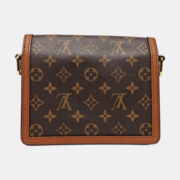 DAUPHINE Mini Monogram Coated Canvas Brown