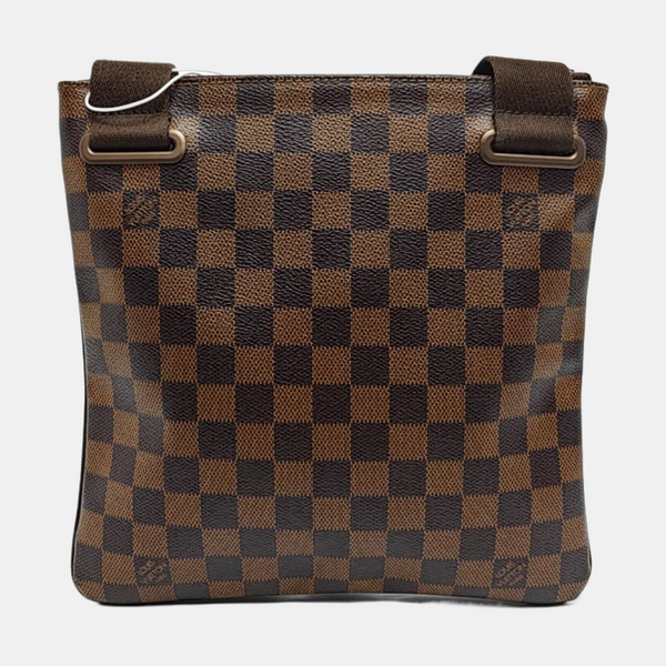 BROOKLYN Damier Ebene Coated Canvas Brown