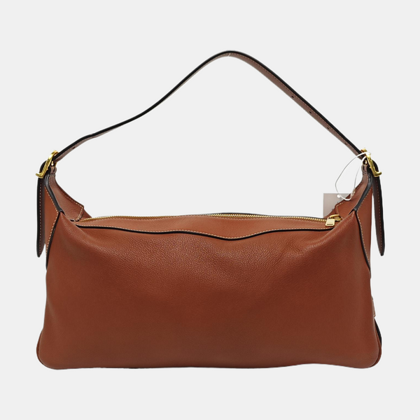 Calfskin Shoulder Bag Brown