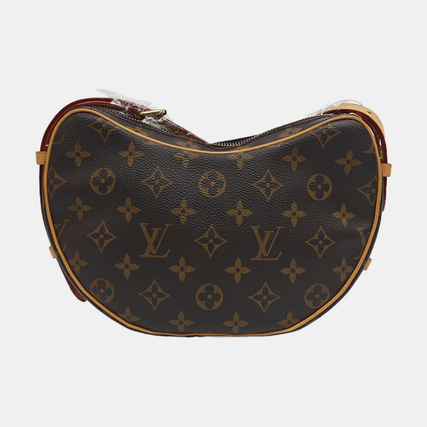 CROISSANT Monogram Coated Canvas Brown