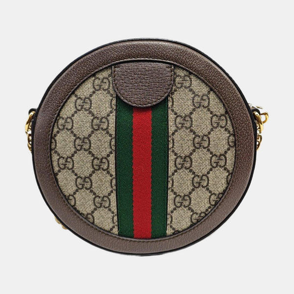 Ophidia Mini Monogram Coated Canvas Beige